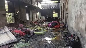 নোয়াখালীতে প্রাথমিক বিদ্যালয়ের শ্রেণিকক্ষ পুড়ে ছাই