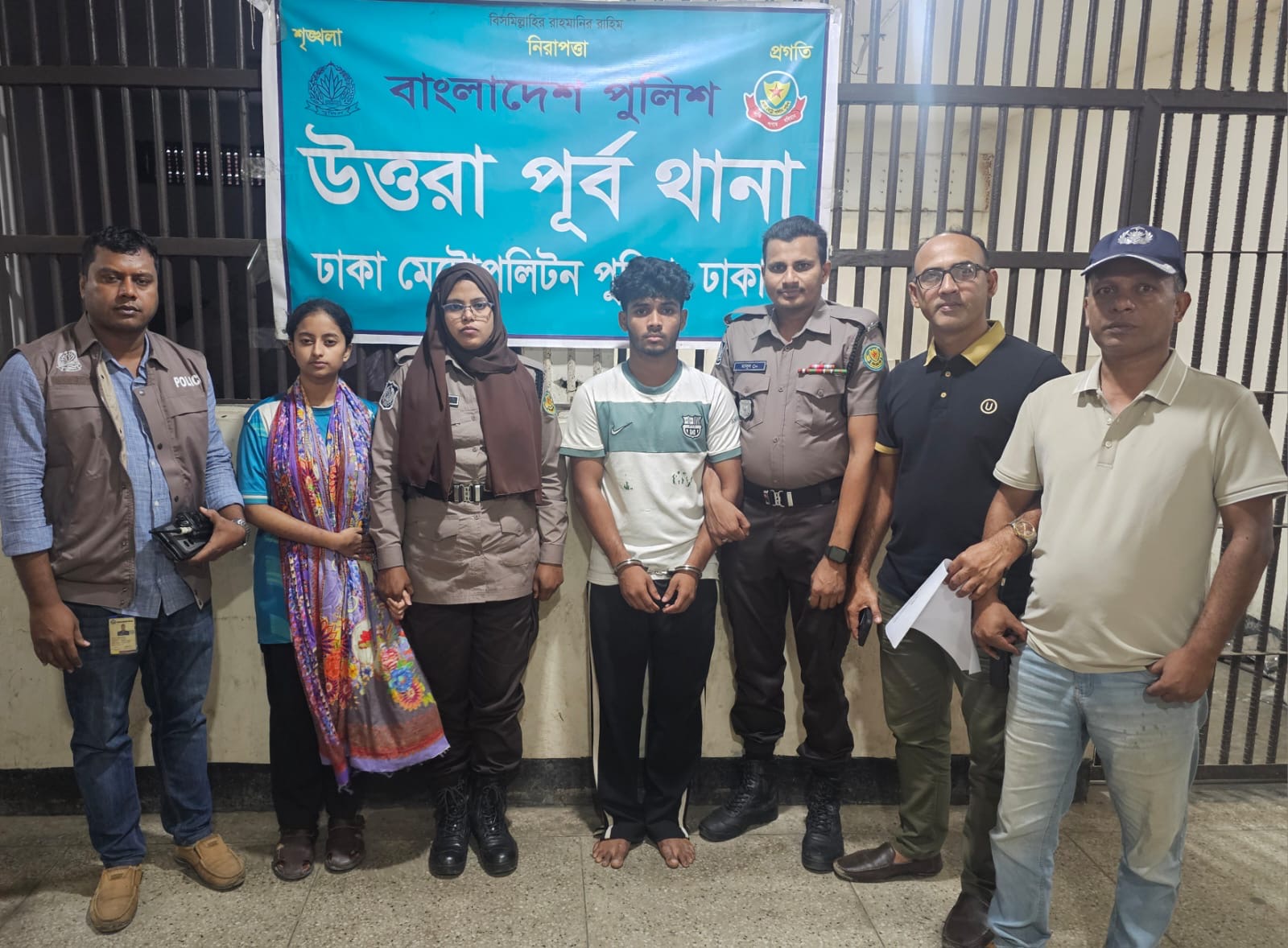 উত্তরায় স্কুলছাত্রী অপহরনের ২৪ ঘণ্টার মধ্যে মূল আসামি গ্রেপ্তার করেছে পুলিশ