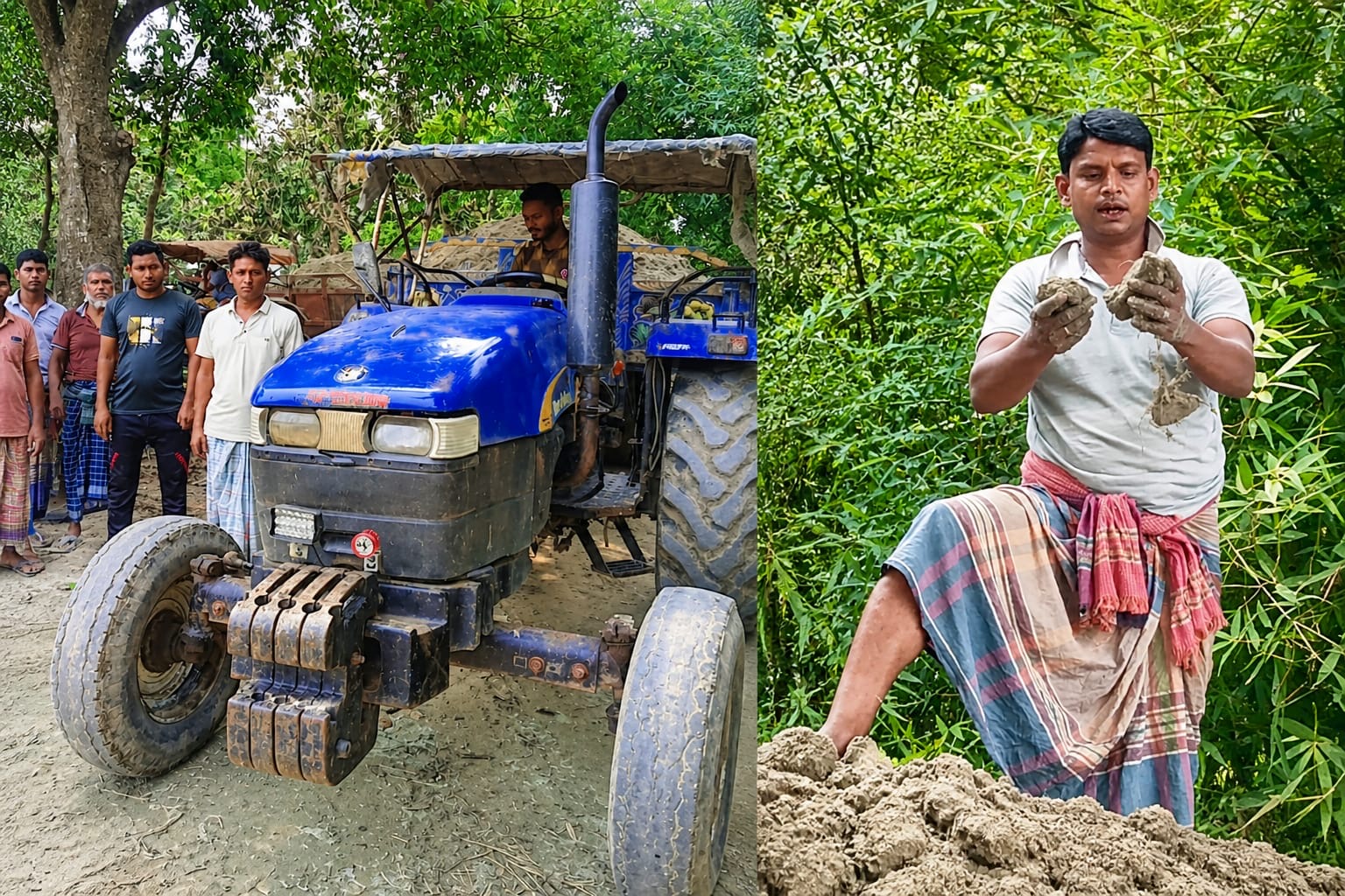 “বালুর নামে মাটি!” চৌগাছায় রাতের অন্ধকারে রাস্তার কাজ ঘিরে উত্তেজনা