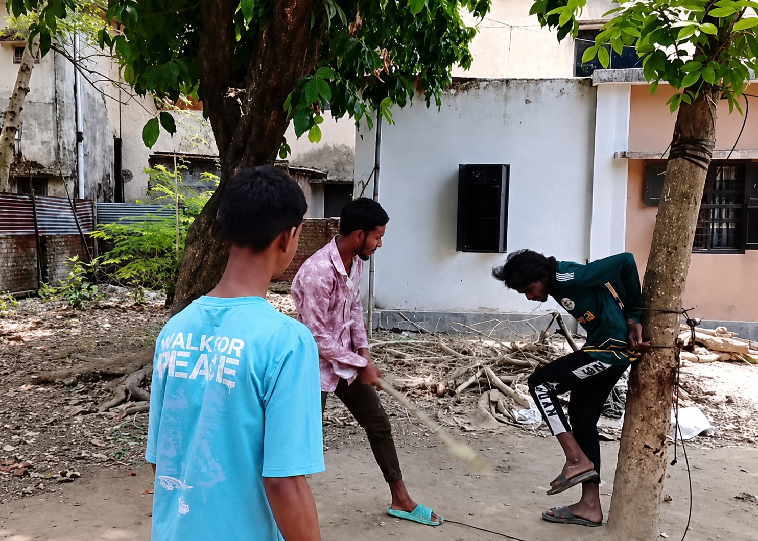 চুরির অপবাদে যুবককে গাছে বেঁধে নির্যাতন, ভিডিও ভাইরাল