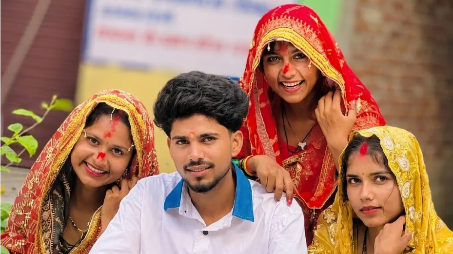 ভারতে এক যুবককে একসঙ্গে বিয়ে করলেন তিন বোন!